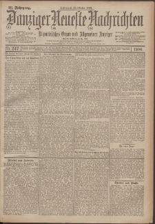 Danziger Neueste Nachrichten : unparteiisches Organ und allgemeiner Anzeiger 247/1900