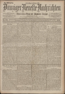 Danziger Neueste Nachrichten : unparteiisches Organ und allgemeiner Anzeiger 251/1900