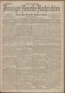 Danziger Neueste Nachrichten : unparteiisches Organ und allgemeiner Anzeiger 256/1900