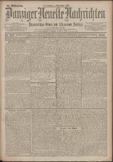 Danziger Neueste Nachrichten : unparteiisches Organ und allgemeiner Anzeiger 257/1900