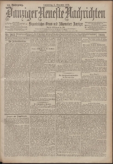 Danziger Neueste Nachrichten : unparteiisches Organ und allgemeiner Anzeiger 263/1900