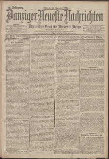 Danziger Neueste Nachrichten : unparteiisches Organ und allgemeiner Anzeiger 268/1900