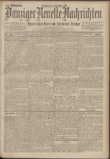 Danziger Neueste Nachrichten : unparteiisches Organ und allgemeiner Anzeiger 269/1900