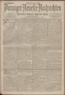Danziger Neueste Nachrichten : unparteiisches Organ und allgemeiner Anzeiger 273/1900