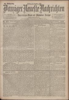 Danziger Neueste Nachrichten : unparteiisches Organ und allgemeiner Anzeiger 275/1900