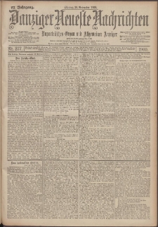 Danziger Neueste Nachrichten : unparteiisches Organ und allgemeiner Anzeiger 277/1900