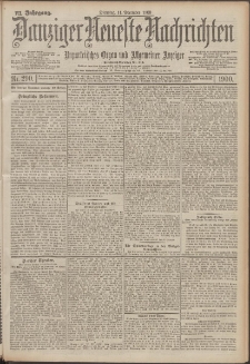 Danziger Neueste Nachrichten : unparteiisches Organ und allgemeiner Anzeiger 290/1900