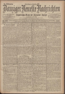 Danziger Neueste Nachrichten : unparteiisches Organ und allgemeiner Anzeiger 292/1900