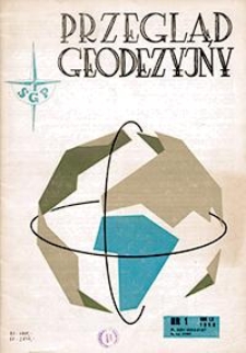 Przegląd Geodezyjny : czasopismo poświęcone miernictwu i zagadnieniom z nim związanym 1988 R. 60 nr 1-12