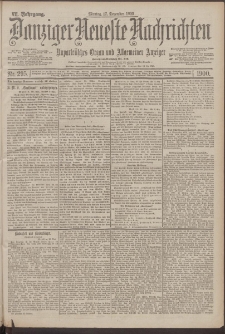 Danziger Neueste Nachrichten : unparteiisches Organ und allgemeiner Anzeiger