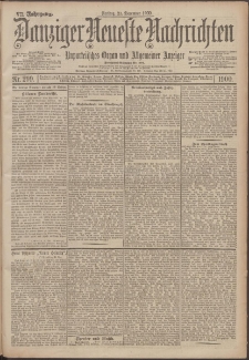 Danziger Neueste Nachrichten : unparteiisches Organ und allgemeiner Anzeiger 299/1900