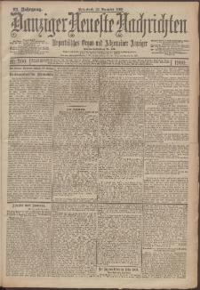 Danziger Neueste Nachrichten : unparteiisches Organ und allgemeiner Anzeiger 300/1900