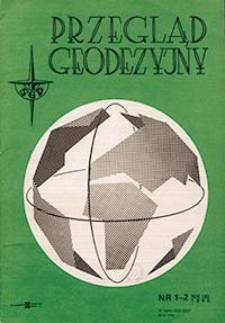 Przegląd Geodezyjny : czasopismo poświęcone miernictwu i zagadnieniom z nim związanym 1990 R. 62 nr 1-12