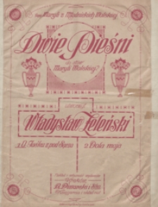 O Jaśku z pod Sącza : pieśń F-dur : [na głos wysoki z tow. fortepianu] / do sł&oacute;w Maryli Wolskiej