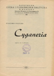Giacomo Puccini - Cyganeria : opera w 4 aktach