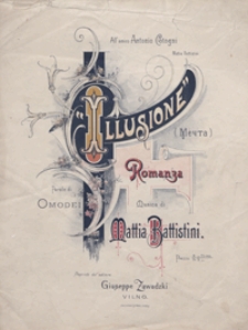 Illusione = Mečta : romanza : na głos i fortepian