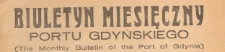 Biuletyn Miesięczny Portu Gdyńskiego = The Monthly Bulletin of the Port of Gdynia, 1931 z. 5