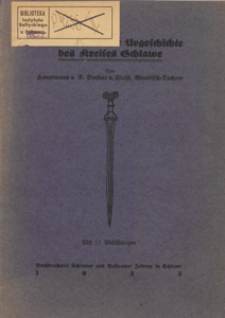 Führer durch die Urgeschichte des Kreises Schlawe