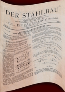 Der Stahlbau : Beilage zur Zeitschrift "Die Bautechnik", 1942, Jg. 15
