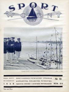 Sport Wodny, 1939, nr 10