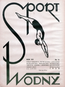 Sport Wodny, 1939, nr 11