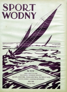 Sport Wodny, 1939, nr 12
