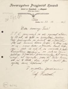 [List Feliksa Herstowskiego], 1913.12.23