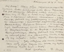 [List Leona Heyke do Jana Karnowskiego], 1933.05.05