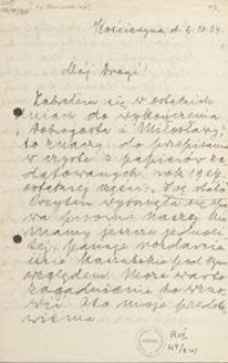 [List Leona Heyke do Jana Karnowskiego], 1934.10.02