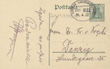 [Korespondencja dotycząca zjazdu Młodokaszubów], 1912.04.19