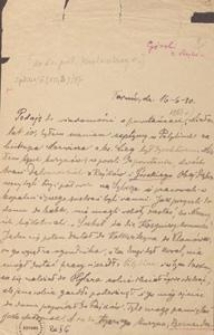 [Korespondencja Alfonsa Mańkowskiego] : list Jana Górskiego do Alfonsa Mańkowskiego, 1930.06.16
