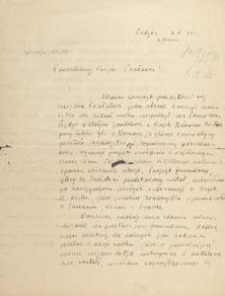 [Korespondencja Alfonsa Mańkowskiego] : list Kazimierza Siudowskiego do Alfonsa Mańkowskiego, 1931.05.07