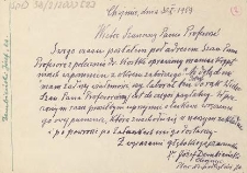 [Korespondencja Andrzeja Bukowskiego z Józefem Dembieńskim], 1959.10.30