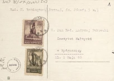 [Korespondencja Andrzeja Bukowskiego z rodziną Władysława Pniewskiego] : list Marii Romington do Andrzeja Bukowskiego, 1946.04.25