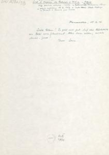 [List Leona Heyke do Rodziców], 1926.08.20