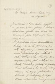 [Korespondencja Towarzystwa Muzeum Kaszubsko-Pomorskiego], 1913.11.21