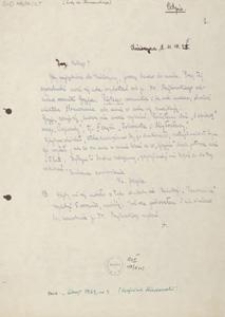 [List Leona Heyke do Jana Karnowskiego], 1925.10.11