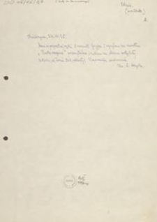[List Leona Heyke do Jana Karnowskiego], 1925.10.23