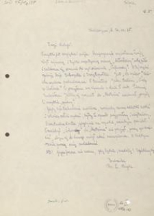 [List Leona Heyke do Jana Karnowskiego], 1925.11.21