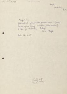 [List Leona Heyke do Jana Karnowskiego], 1925.12.28
