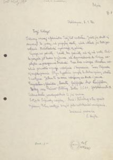 [List Leona Heyke do Jana Karnowskiego], 1926.01.03