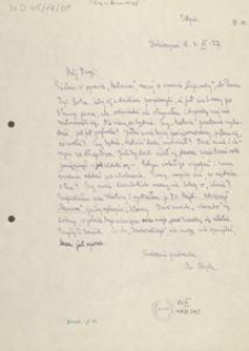 [List Leona Heyke do Jana Karnowskiego], 1927.11.03