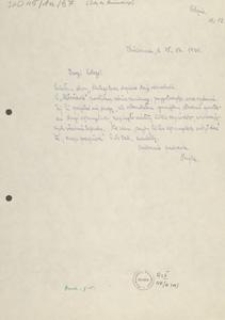 [List Leona Heyke do Jana Karnowskiego], 1930.12.15
