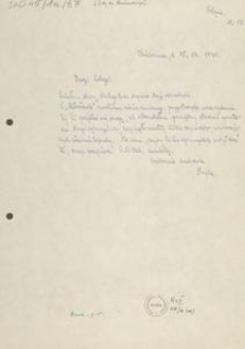[List Leona Heyke do Jana Karnowskiego], 1930.12.15