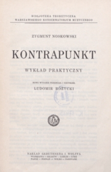Kontrapunkt : wykład praktyczny