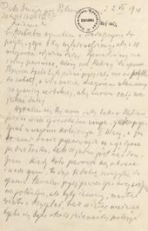 [List Aleksandra Majkowskiego do Franciszki Majkowskiej], 1910.07.02