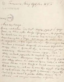 [List Aleksandra Majkowskiego do Franciszki Majkowskiej], 1911.10.30