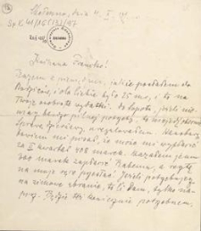 [List Aleksandra Majkowskiego do Franciszki Majkowskiej], 1914.10.04