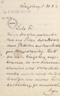 [List Aleksandra Majkowskiego do Franciszki Majkowskiej], 1916.08.30