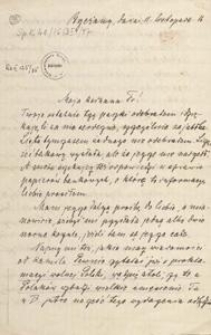 [List Aleksandra Majkowskiego do Franciszki Majkowskiej], 1916.11.11